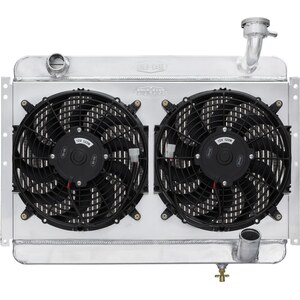 Cold Case Radiators - CHV710K - 56-60 Corvette Radiator w/ Dual 12in Fan Kit 26.25in