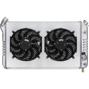Cold Case Radiators - CHV714AK - 69-72 Corvette Radiator w/ Dual 12in Fan Kit 31.75in