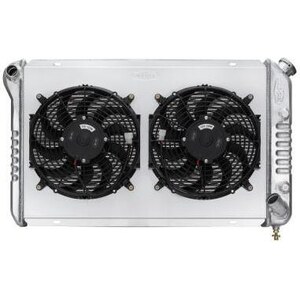 Cold Case Radiators - CHV718AK - 77-82 Corvette Radiator w/ Dual 12in Fan Kit 33.7in