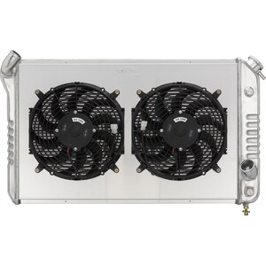 Cold Case Radiators - CHV716AK - 73-76 Corvette Radiator w/ Dual 12in Fan Kit 33.7in