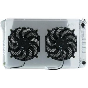 Cold Case Radiators - GMT556A21SSK - 77-87 GM P/U Radiator AT 21in Dual 14in Fans