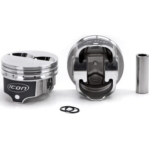 Icon Pistons - IC792.060 - SBC Forged F/T Piston Set 4.060 Bore -4.9cc