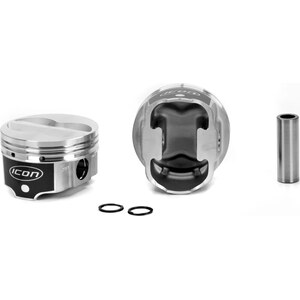 Icon Pistons - IC10004.030 - SBC FHR F/T Piston Set 4.030 Bore -10.00cc