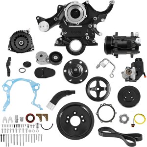 Holley - 20-370BK - MID-MT ACC Drive System SBF Black