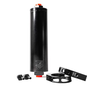 Vapor Trapper - VT8BLK-3/8-P - Premium Install Package 8in Black Black Clamps