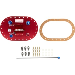 ATL Fuel Cells - PT-BG-032 - Fill Plate Alum. w/Flap Valve -8an Fitting