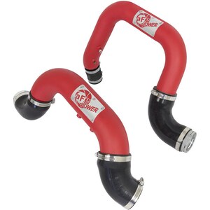 AFE Power - 46-20264-R - Intercooler Pipe - Aluminum - Red Powder Coat - Turbocharger to Intercooler - Duramax 4-Cylinder - GM Midsize Truck 2016-20
