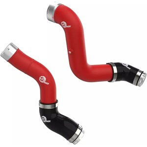 AFE Power - 46-20744-R - Intercooler Pipe - Aluminum - Red Powder Coat - Turbocharger to Intercooler - GM TurboMax - GM Midsize Truck 2023-25