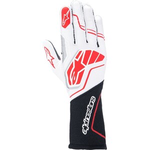Alpinestars USA - 3550224-123-S - Glove Tech-1 ZX V4 Blk / Wht / Red Small