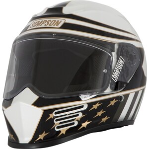 Simpson Safety - SPBAM2LG - Helmet Americana Gold Speed Bandit Large