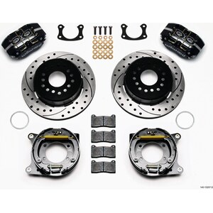 Wilwood - 140-13207-D - Rear Brake Kit Big Ford New 2.50in Blk Drilled