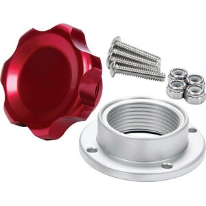 Allstar Performance - 36182 - Filler Cap Red with Bolt-In Alum Bung Small