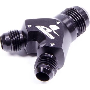 Aeromotive - 15673 - Y-Block Fitting - 8an to 2 x -6an