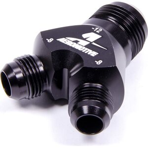 Aeromotive - 15677 - Y-Block Fitting - 12an to 2 x -8an