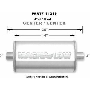 Magnaflow - 11219 - Stainless Muffler 3in Center In/Out