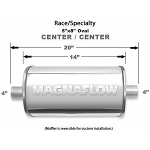 Magnaflow - 14153 - Stainless Race Muffler 4in In/Out