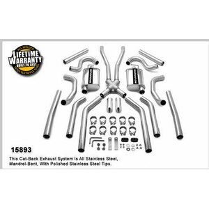 Magnaflow - 15893 - 64-67 GM A Body 2.5in Dual Exhaust System
