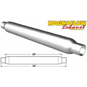 Magnaflow - 18146 - Glass Pack Muffler 2.5in Aluminized Large
