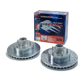 Baer Brakes - 05516-020 - Brake Rotor - Sport - Front - Directional / Drilled / Slotted - 11.860 in OD - Iron - Zinc Plated - Various Applications