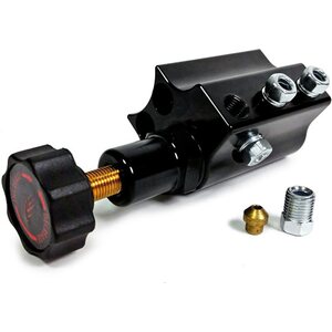 Baer Brakes - 2000057RP - Proportioning Valve - 3/8 in NPT Female Inlet - 3/8 in NPT Female Outlet - 3/8-24 in Fittings - Knob Type - Aluminum - Black Anodized