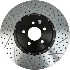 Baer Brakes - 2261042 - Brake Rotor - EradiSpeed + - Front - Directional / Drilled / Slotted - 15.000 in OD - 2 Piece - Iron - Zinc Plated - Ford Mustang 2015-16