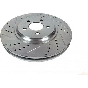 Baer Brakes - 54045-020 - Brake Rotor - Sport Rotor - Front - Drilled / Slotted - 13.000 in OD - 1 Piece - Iron - Zinc Plated - Bullitt / Cobra / Mach1 - Ford Mustang 1994-2004