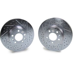 Baer Brakes - 54060-020 - Brake Rotor - Sport - Directional / Drilled / Slotted - 12.42 in OD - Iron - Zinc Plated
