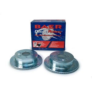 Baer Brakes - 54111-020 - Brake Rotor - Sport - Directional / Drilled / Slotted - 13.70 in OD - Iron - Zinc Plated - Ford 2004-11