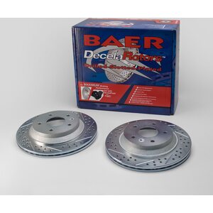 Baer Brakes - 55011-020 - Brake Rotor - Sport - Directional / Drilled / Slotted - 305 mm OD - 5 x 120 mm Wheel Bolt Pattern - Iron - Natural