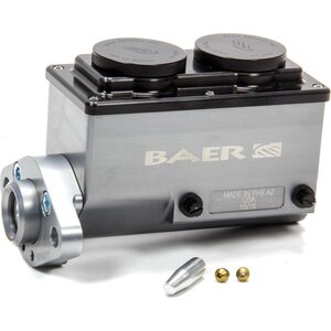 Baer Brakes - 6801262RP - Master Cylinder - 15/16 in Bore - Integral Reservoir - Passenger Side Port - Aluminum - Gray Anodized