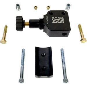 Baer Brakes - 6801276 - Proportioning Valve - 3/8 in NPT Female Inlet - 3/8 in NPT Female Outlet - 3/8-24 in Fittings - Knob Type - Hardware Included - Aluminum - Black Anodized
