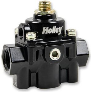 Holley - 12-887 - Fuel Pressure Regulator By-Pass Style 6psi Black