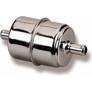 Holley - 162-523 - 3/8in Chrome Fuel Filter