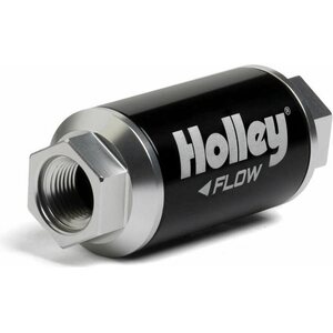 Holley - 162-550 - Billet HP Fuel Filter - 3/8NPT 10-Micron 100GPH