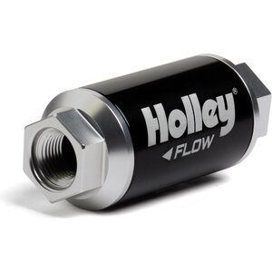 Holley - 162-551 - Billet HP Fuel Filter - 3/8NPT 100-Micron 100GPH