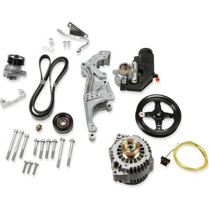 Holley - 20-156 - Low LS Drive System Kit LH w/Alt/PS wo/A/C