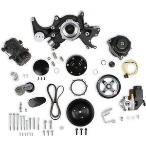 Holley - 20-242BK - BBC Accessory Drive Sys. Mid Mount - Black
