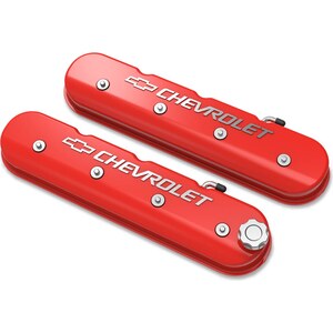 Holley - 241-404 - LS Series Valve Covers w/Bowtie Chevrolet Logo