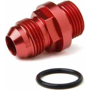 Holley - 26-143-2 - Fuel Inlet Fitting Short 8an to 8 ORB Red
