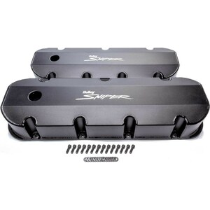 Holley - 890004B - Sniper Fabricated Valve Covers  BBC Tall