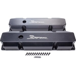 Holley - 890005B - Sniper Fabricated Valve Covers  BBM Tall
