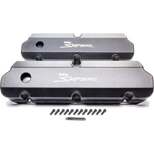 Holley - 890011B - Sniper Fabricated Valve Covers  SBF Tall