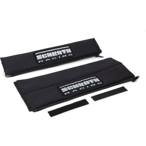 Schroth Racing - SR 09119 - Harness Pads 2in Wide Black w/ Silver Patch