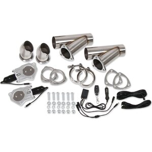 Hooker - 11051HKR - Exhaust Electric Cut-Out Kit - Dual 2.5in