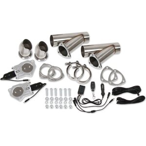 Hooker - 11052HKR - Dual Electric Exhaust Cut-Outs 3in w/Remote