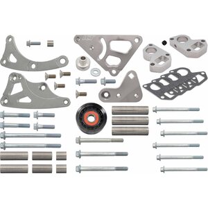 ICT Billet - 551573LS0WP-3 - Truck Turbo Alternator Bracket Kit