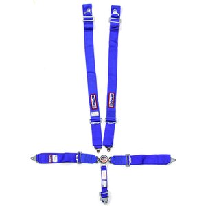 RJS Safety - 1034103 - 5 Pt Harness System Q/R Blue Roll Bar 2in
