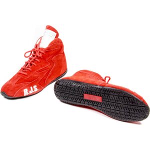 RJS Safety - 500020454 - Redline Shoe Mid-Top Red Size 8 SFI-5