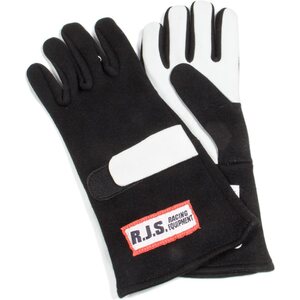 RJS Safety - 600010104 - Gloves Nomex D/L MD Black SFI-5