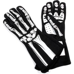 RJS Safety - 600080133 - Single Layer White Skeleton Gloves Medium
